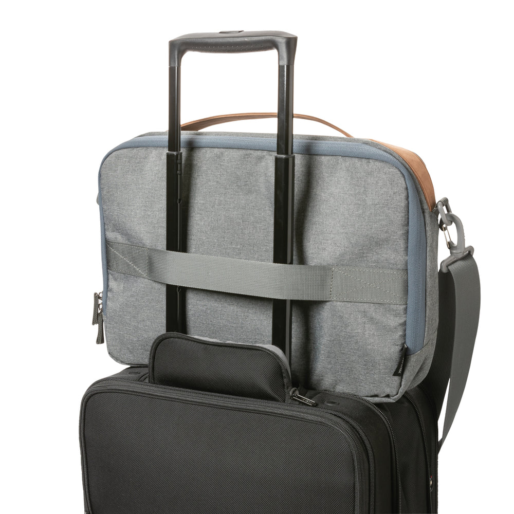 Branded Impact AWARE™ 300D two tone deluxe 15.6" laptop bag