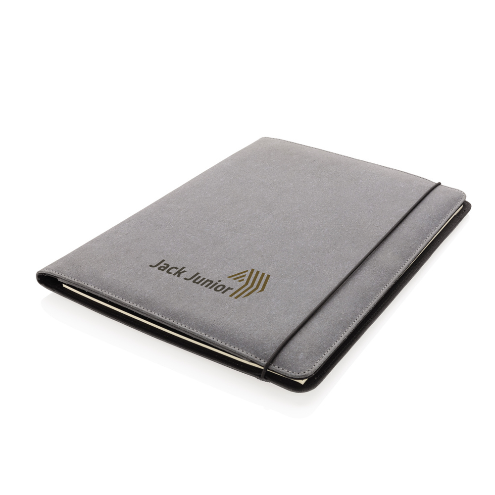 Branded Recycled leather A4 portfolio