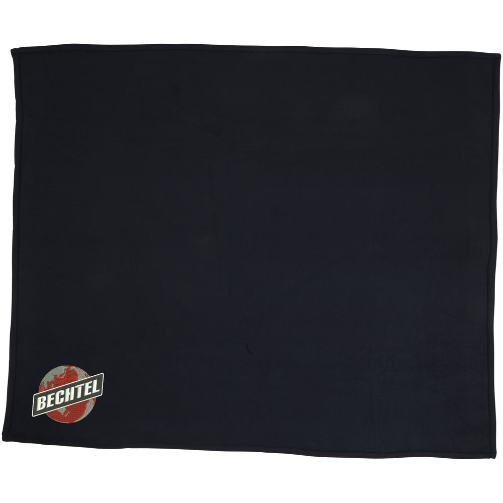 Branded Springwood soft fleece and sherpa plaid blanket