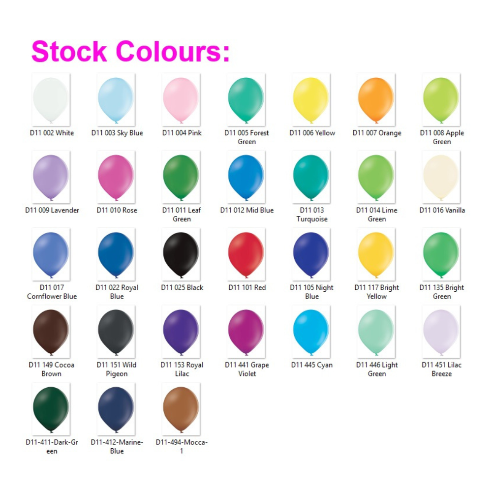 12" Printed Latex Balloons