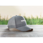 Hemp baseball cap 370 gr/m² Grey