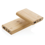 Branded Bamboo 8.000 mAh 5W wireless powerbank