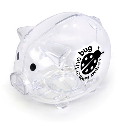 Translucent Plastic Pig Shaped Piggy Bank
