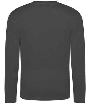 AWDis Cool Long Sleeve Wicking T-Shirt Charcoal