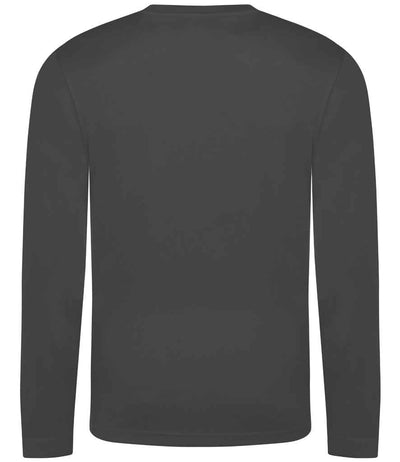 AWDis Cool Long Sleeve Wicking T-Shirt Charcoal