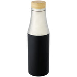Branded Hulan 540 ml copper vacuum insulated stainless steel bottle with bamboo lid
