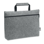 Branded RPET felt zippered laptop bag
