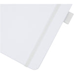 Branded Honua A5 recycled paper notebook with recycled PET cover