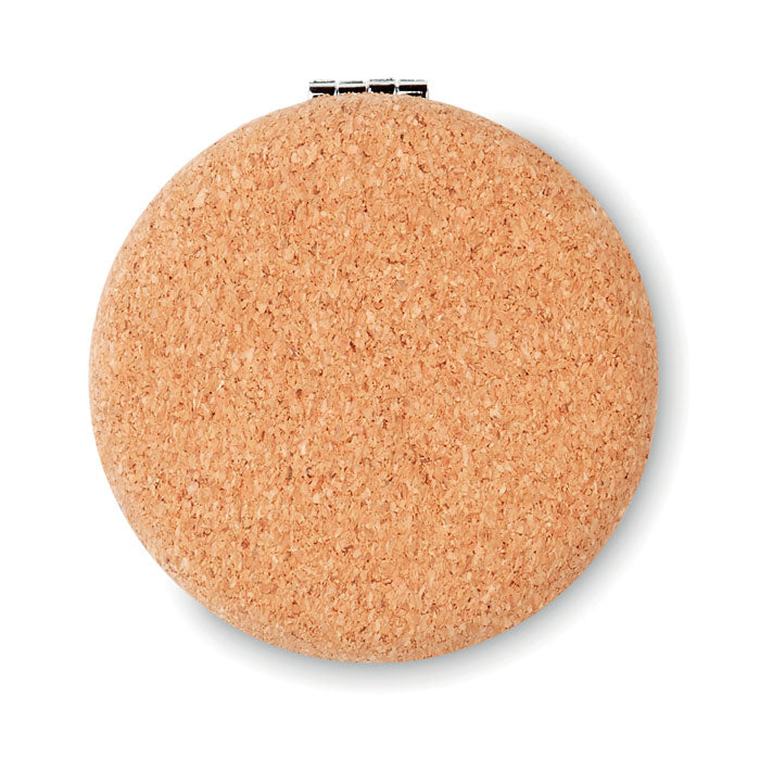 Branded Pocket mirror with cork cover