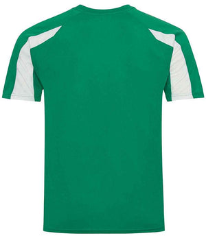AWDis Cool Contrast Wicking T-Shirt Kelly Green/Arctic White