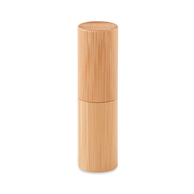Lip balm in bamboo tube box