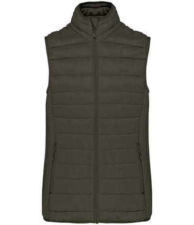Kariban Ladies Lightweight Padded Bodywarmer Dark Khaki
