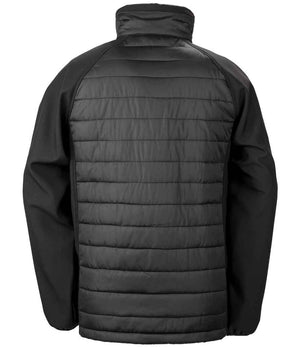 Result Genuine Recycled Compass Padded Jacket Black/Yellow
