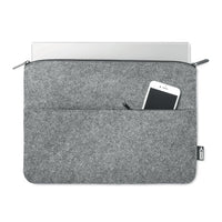 RPET felt zipped laptop bag 14"