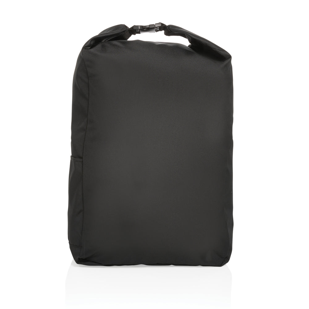 Branded Impact AWARE™ RPET lightweight rolltop backpack