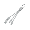 Metal 4-in-1 Charging Cable with Keyring