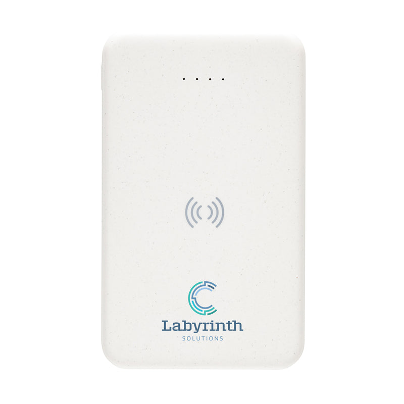 RCS recycled plastic 5.000 mAh 5W wireless powerbank