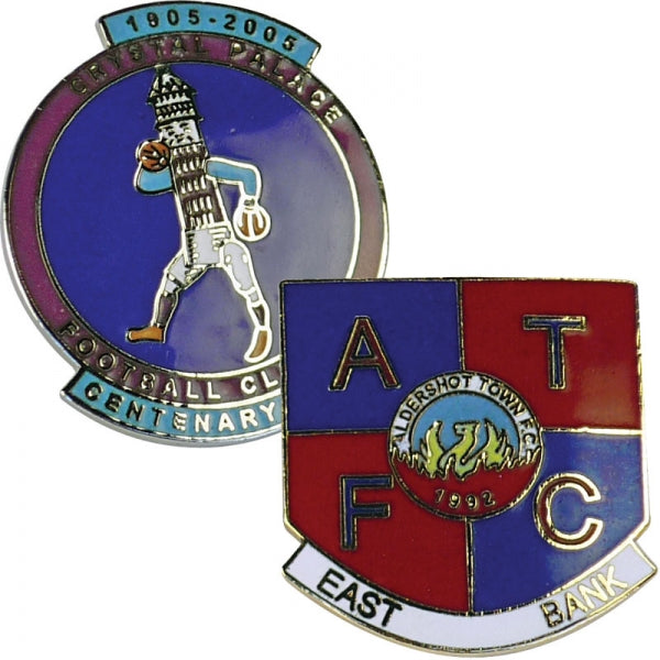 Branded Stamped Iron Hard Enamel Badge (60mm)