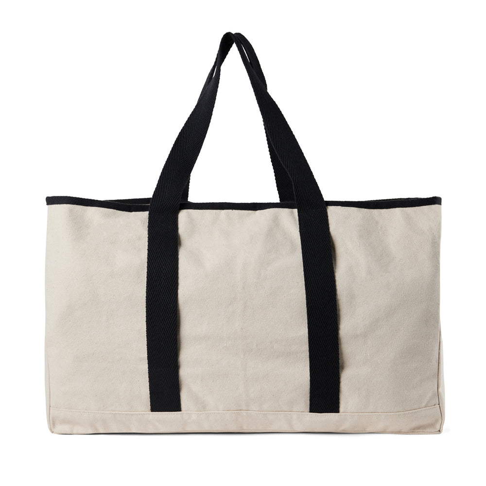 Branded VINGA Volonne AWARE™ recycled canvas beach bag