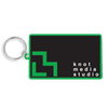 Recycled 80mm Rectangle Keyring