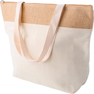 Hoodcroft Jute shopper cool bag