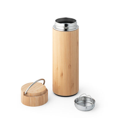 SOW. Bamboo and stainless steel thermos 440 mL