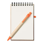 A6 recycled notepad with pen