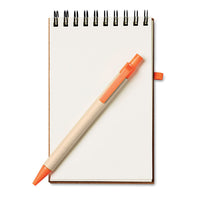 A6 recycled notepad with pen