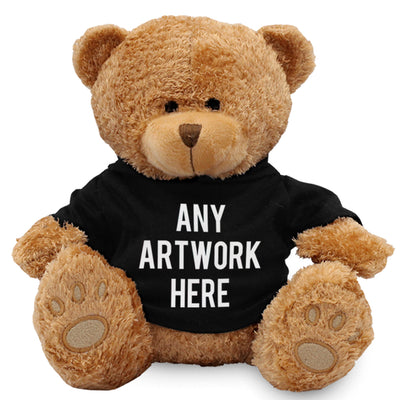 Branded Black Hoodie Bear