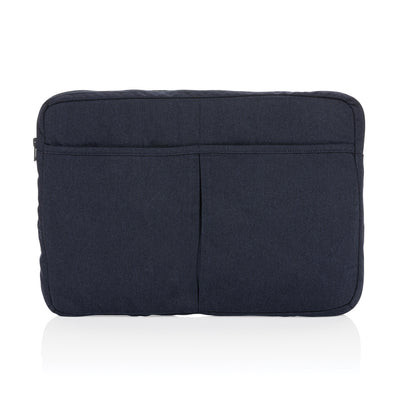 Branded Laluka AWARE™ recycled cotton 15.6 inch laptop sleeve