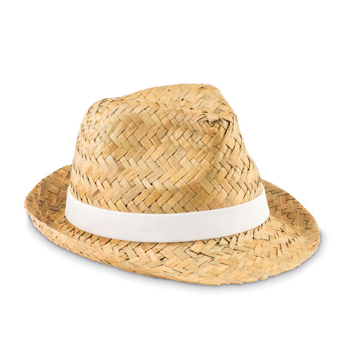 Branded Natural straw hat