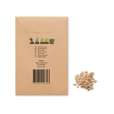 Branded Flowers mix seeds in envelope