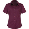 Premier Ladies Short Sleeve Poplin Blouse