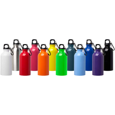Oregon 400 ml RCS certified single wall stainless steel water bottle with carabiner