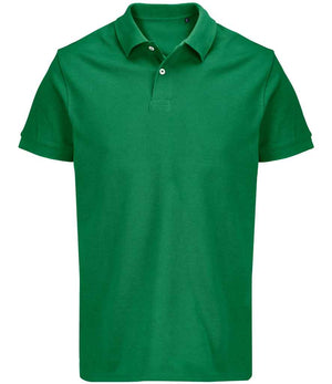 SOL'S Unisex Pacific Twin Piqué Polo Shirt Kelly Green