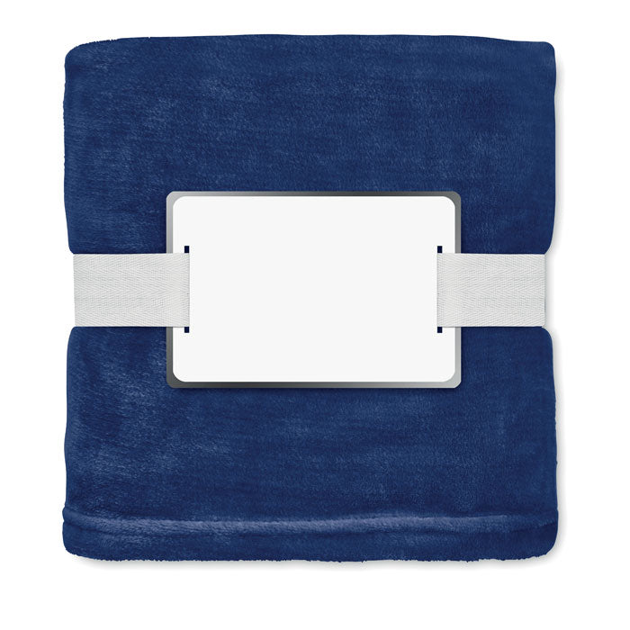 Branded RPET fleece blanket 280 gr/m²