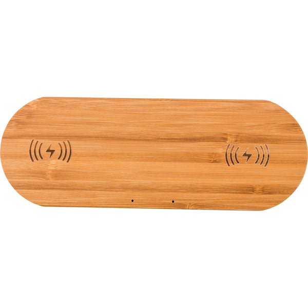 Branded Bushelton Bamboo wireless charger