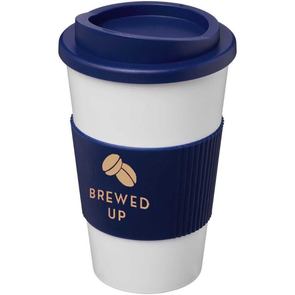 Branded Americano® 350 ml insulated tumbler with grip