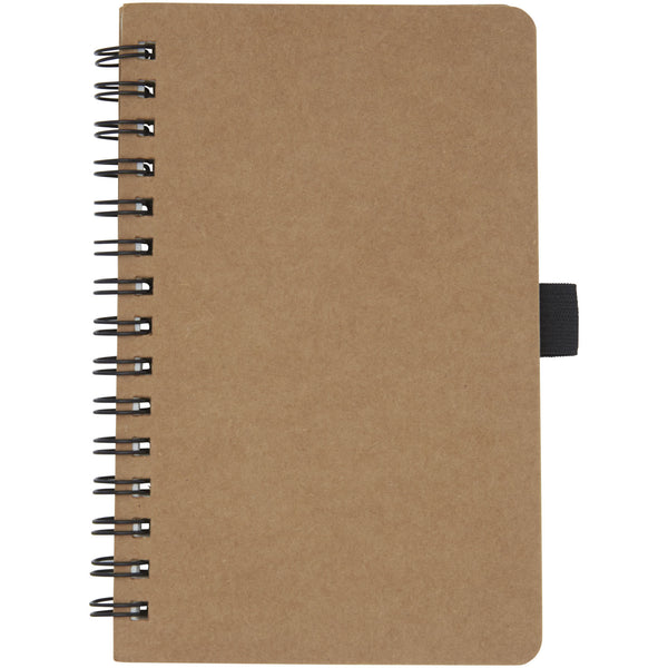 Cobble A6 wire-o recycled cardboard notebook with stone paper