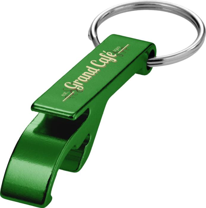 Branded Metal Bottle Opener Keychain
