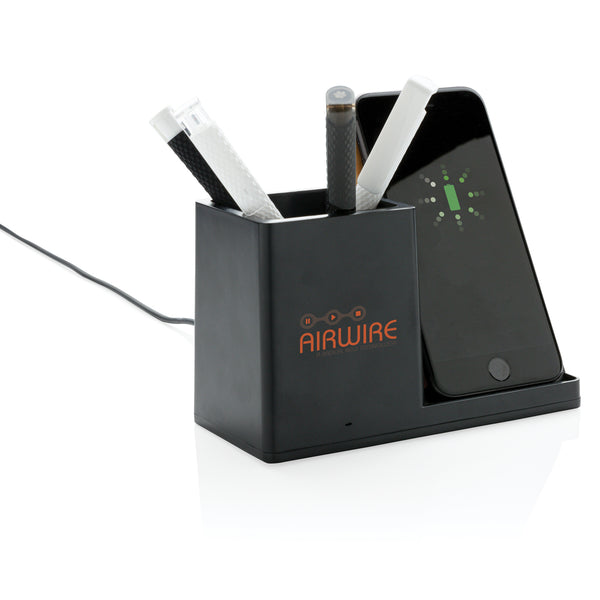 Branded Ontario RCS recycled plastic 10W wireless charger