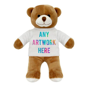 Printed 14cm Henry I Bear - White T-shirt