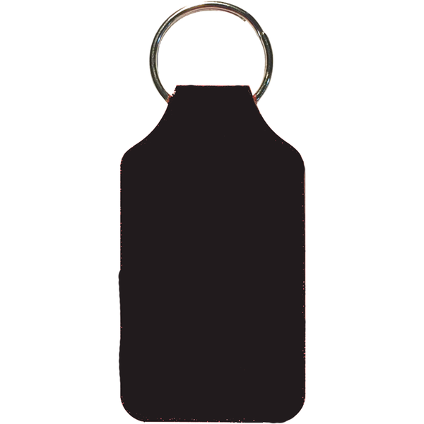 Recycled Imitation Leather Key Fob - Square Shape