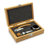 Branded Wine Accessory set in bamboo box