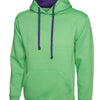 Branded Contrast Hooded Sweatshirt