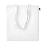Organic cotton shopping bag with Long Handles