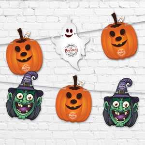Halloween Character Bunting on 2.5m Lengths