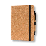 A5 cork notebook with pen
