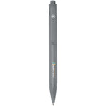 Terra corn plastic ballpoint pen in grey with branding down the barrel