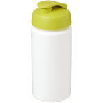 Branded Baseline® Plus grip 500 ml flip lid sport bottle